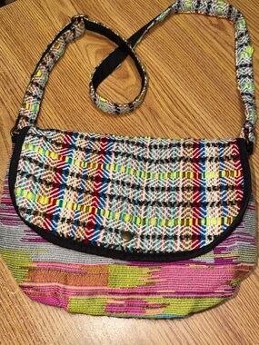 Multi color cloth shoulder Bag India